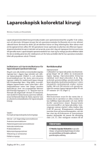 Laparoskopisk kolorektal kirurgi