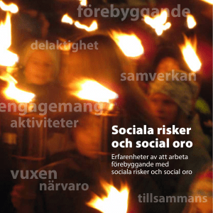 Sociala risker och social oro
