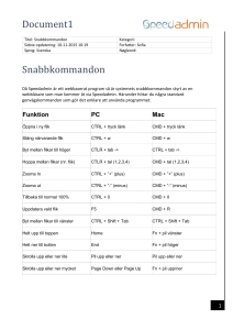2. Snabbkommandon_SE