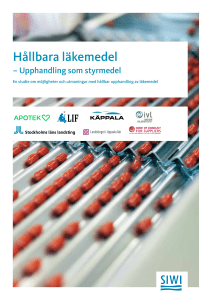 Hållbara läkemedel - Hållbar Upphandling