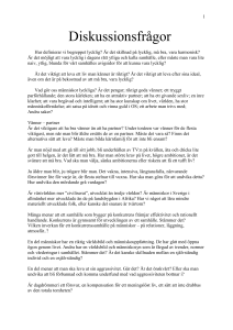 Uppslag diskussionsfrågor