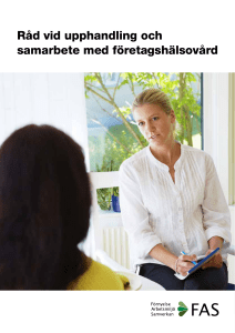 Råd vid upphandling och samarbete med företagshälsovård (PDF