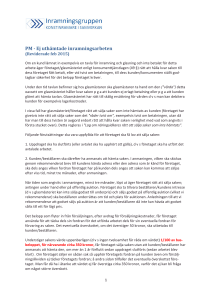 PM - Ej uthämtade inramningsarbeten