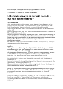 Läkemedelsgenomgång på St Jörgens Äldreboende