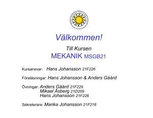 Föreläsning 1