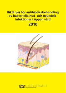 Riktlinjer för antibiotikabehandling av bakteriella hud