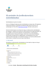 Så använder du statistikdatabasen