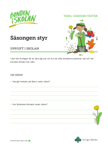 Säsongen styr - Bonden i skolan