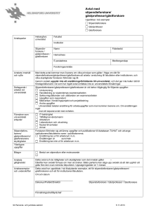 Avtal med stipendieforskare/ gästprofessor/gästforskare Upprättas i