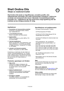 Shell Ondina Oils