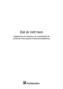 Det är mitt hem - Vägledning om boende och