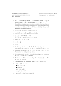 Problemsamling säkerhetsdel - Aktuella kurssidor i matematik och