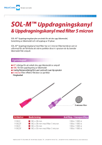 SOL-M™ Uppdragningskanyl