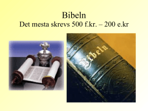 Bibeln - Transtenskolan