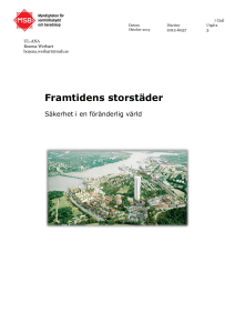 Framtidens storstäder : säkerhet i en föränderlig värld