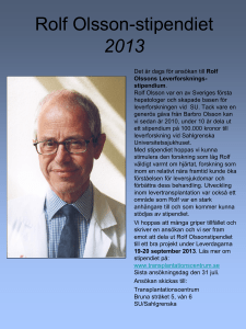 professor Rolf Olsson