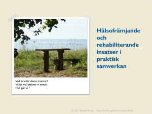 Salutogen/empowerment perspektiv