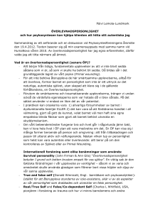 Päivi Lemola-Lundmark ÖVERLEVNADSPERSONLIGHET och hur