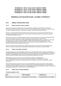 Escitalopram Orion 5 mg suussa hajoavat tabletit