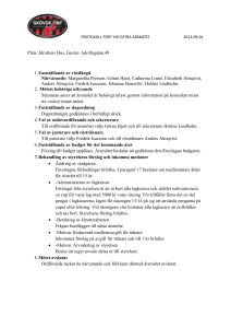 Protokoll extra årsmöte 130901