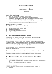 Dexametason Abcur 1 mg, 4 mg tabletit PL 2015-02-03