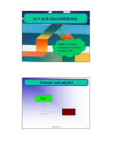 Arv och klassbibliotek
