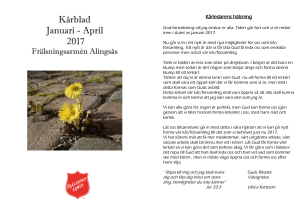 Kårblad Januari - April 2017