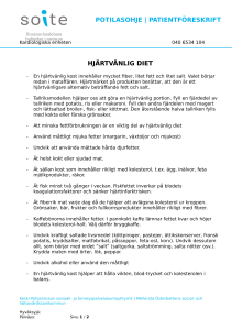 potilasohje | patientföreskrift hjärtvänlig diet