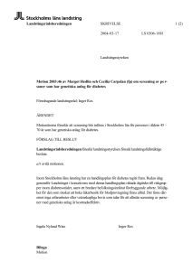 Landstingsrådsberedningens skrivelse