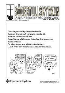 dec – feb 2013-14 - Södertullskyrkan