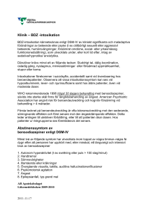 Intoxikation av BDZ (bensodiazepiner) Nytt fönster.