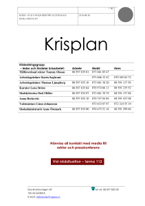 Krisplan