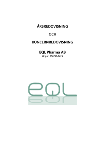 ÅRSREDOVISNING OCH KONCERNREDOVISNING