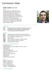CV Oleg Lyalin
