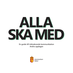 Alla ska med - En guide till inkluderande kommunikation