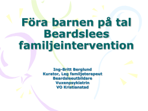 Föra barnen på tal Beardslees familjeintervention