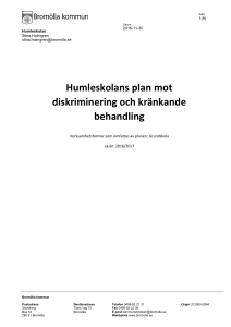 Humleskolans plan mot diskriminering och kränkande behandling
