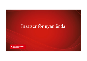 Insatser för nyanlända