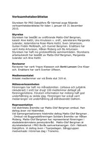Verksamhetsberättelse