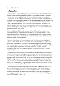Ärliga präster - Kyrklig dokumentation