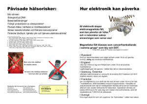 Hur elektronik kan påverka Påvisade hälsorisker