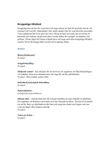 Kroppsliga tillstånd - Uppdrag Psykisk Hälsa