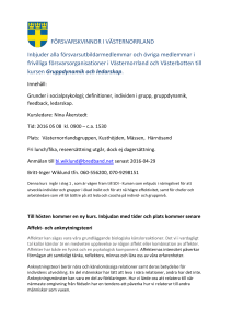 FÖRSVARSKVINNOR I VÄSTERNORRLAND Inbjuder alla