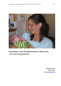 Psykologer inom BHV - hur ska de organiseras