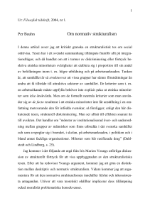 Om normativ strukturalism