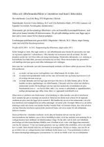 Hälsa och välbefinnandeeffekter av interaktion med hund i