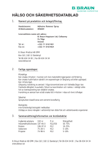 hälso och säkerhetsdatablad