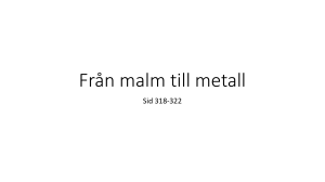 Från malm till metal