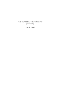 2006.4 stuvad. - Historisk Tidskrift