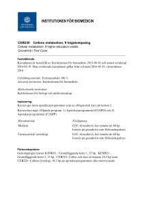Kursplan CEB230 fastställd SR160219